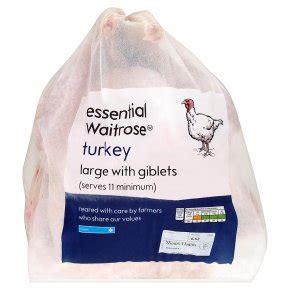 Essential Frozen Turkey with Giblets Large | Waitrose & Partners