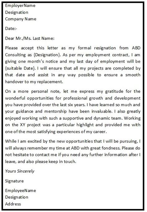 Sample Handover Letter Format After Resignation - Hairstylelist