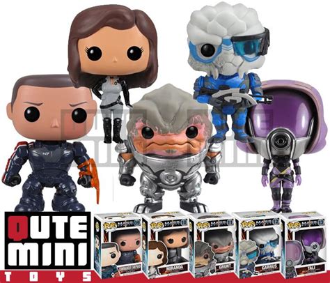 FUNKO POP! GAME MASS EFFECT GARRUS TALI MIRANDA GRUNT SET OF 5 VINYL ...