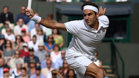 Roger Federer as a commentator at the 2023 Wimbledon tournament ...