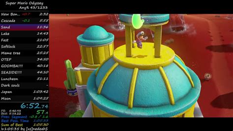 Super Mario Odyssey: Any% Speedrun in 1:06:35 - YouTube