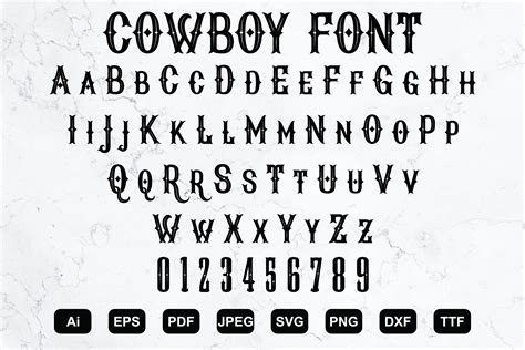 Western Font Svg Old West Font Wild West Font Country Font - Etsy Hong Kong