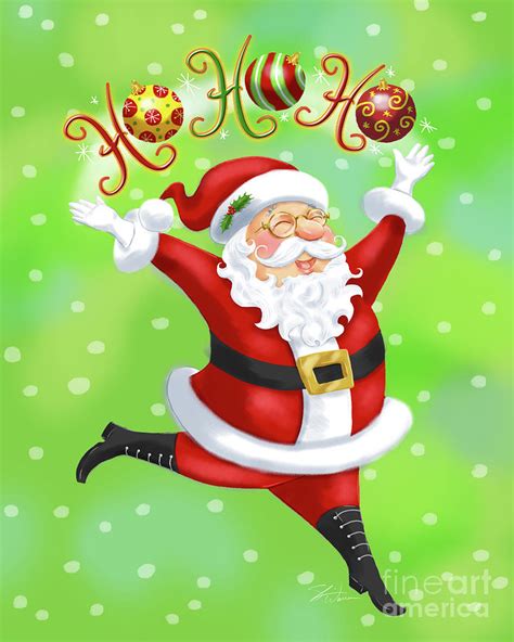 Christmas Santa Says Ho Ho Ho Mixed Media by Shari Warren - Fine Art ...