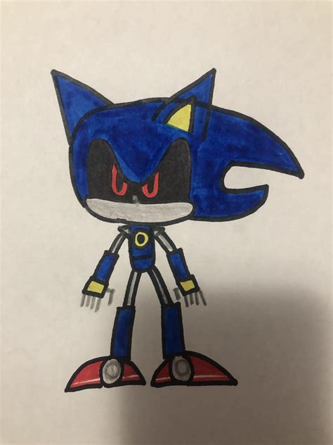 My Metal Sonic Drawing : r/SonicTheHedgehog