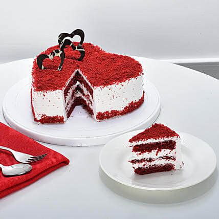 Buy Heart Shape Red Velvet Cake Online at Best Price | Od