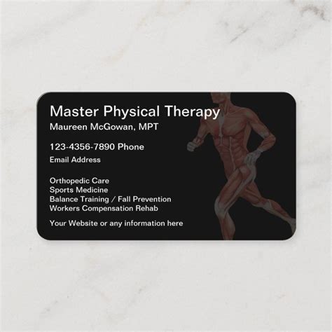 Physical Therapy Themed Business Card | Zazzle.com