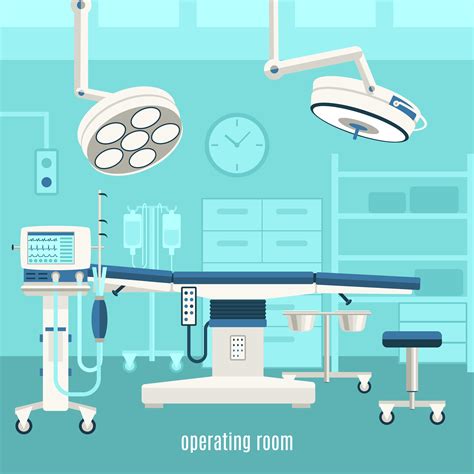 Medical operating room design poster 469169 Vector Art at Vecteezy