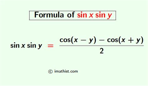 sinx siny Formula | sinx siny Identity - iMath