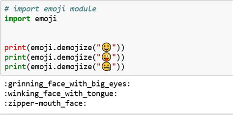 Python program to print Emojis - GeeksforGeeks