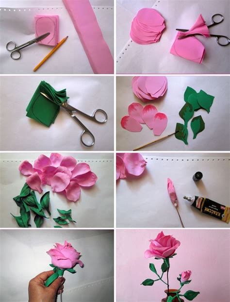 Crepe paper roses how to – Artofit