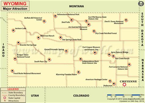 Travel Attractions in Wyoming | Wyoming Travel Map