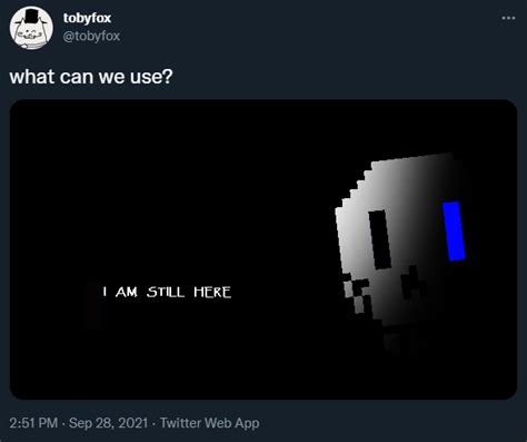 a totally real tweet by toby fox : r/Deltarune