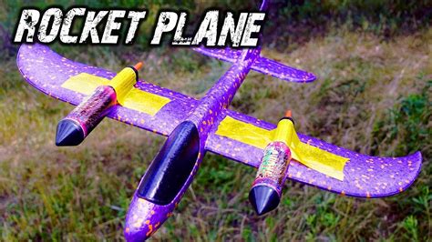 EXPERIMENT: ROCKET POWERED PLANE!!! - YouTube