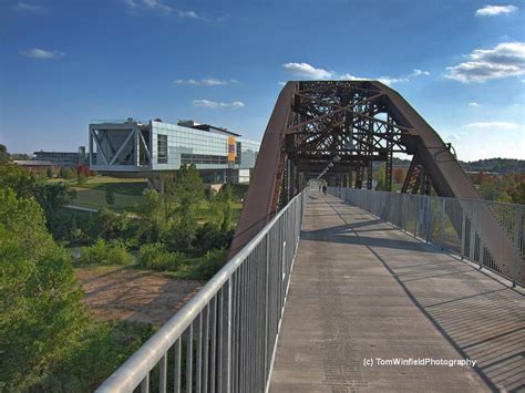 Tom Winfield Photography: Clinton Presidential Library and Bridge