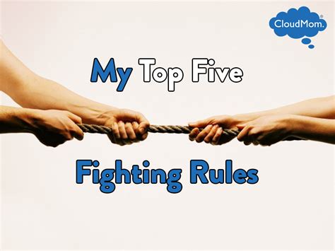 My Top Five Fighting Rules