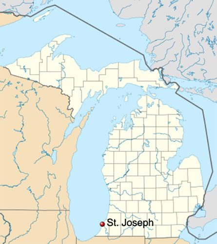 St Joseph Michigan Map - Black Sea Map