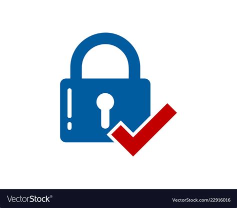 Check security logo icon design Royalty Free Vector Image