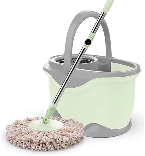 Cleaning Mops And Bucket Set Cleaning Mopping Wring Spin Mop Easy To Clean Rinse And Wring ...