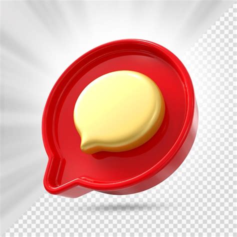 Premium PSD | Comment icon comment button . 3d element