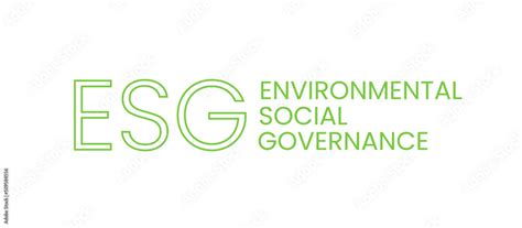 ESG environmental, social, corporate governance concept symbol sign ...