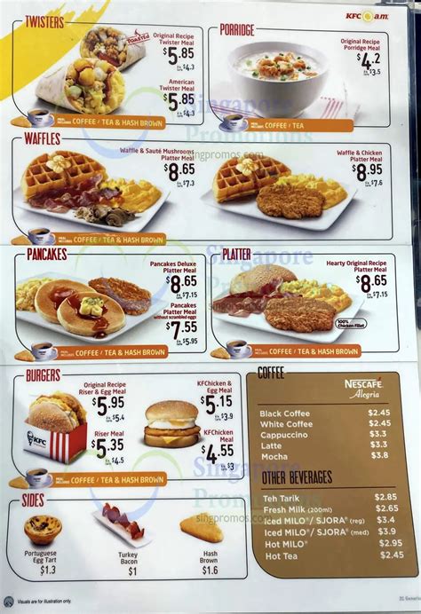 KFC MENU SINGAPORE & UPDATED PRICES 2024