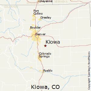 Kiowa,Colorado Map | City, Best places to live, Cost of living