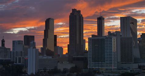 Atlanta Skyline Sunset December 2015 Stock Footage Video (100% Royalty-free) 13387472 | Shutterstock