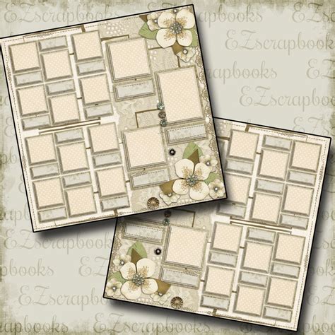 FAMILY TREE 2 Premade Scrapbook Pages EZ Layout 566 - Etsy