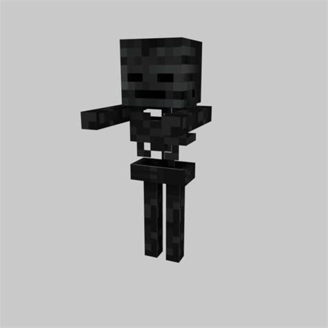 3D model MINECRAFT WITHER SKELETON VR / AR / low-poly | CGTrader