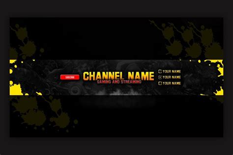 10 Gaming YouTube Banner Template | Youtube banner template, Youtube ...