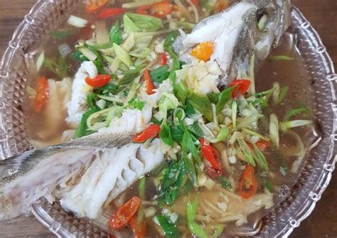 Resep Steam ikan kerapu oleh natalwu - Cookpad