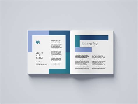 Free square book mockup - Mockups Design | Book design, Book design ...