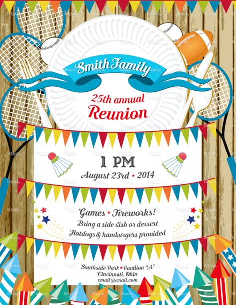 FREE 17+ Sample Family Reunion Invitation Templates in PSD | EPS