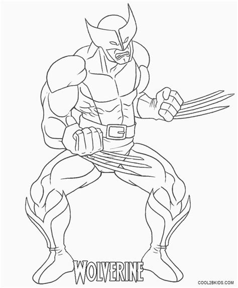 Printable Wolverine Coloring Pages For Kids | Cool2bKids