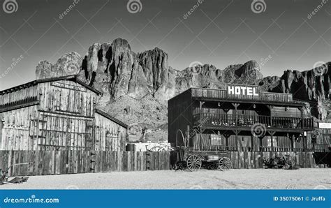 Old Western Town Stock Image - Image: 35075061