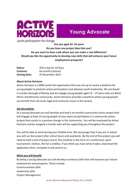 Young advocate job description