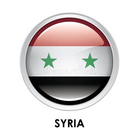 Drapeau rond de syrie illustration stock. Illustration du mondial ...