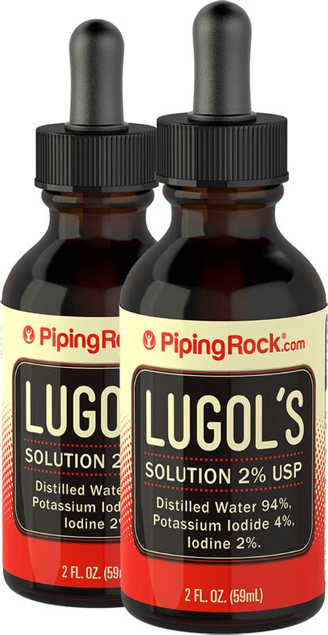 Lugol's Solution 2% 2 fl oz (59 ml) 2 Bottles | Lugol's Iodine ...