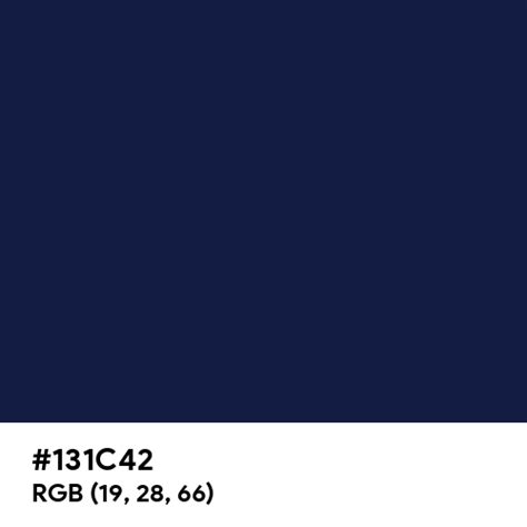 Bright Royal Blue color hex code is #131C42