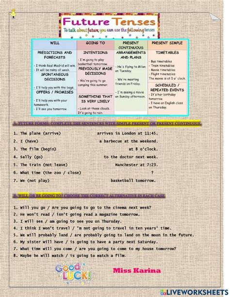 Future forms 2 worksheet | Worksheets, Workbook, Verb forms