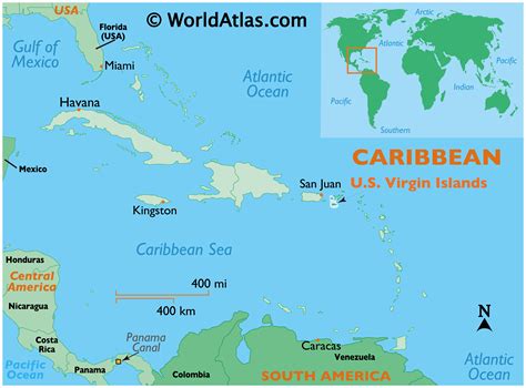 US Virgin Islands Maps Including Outline and Topographical Maps - Worldatlas.com