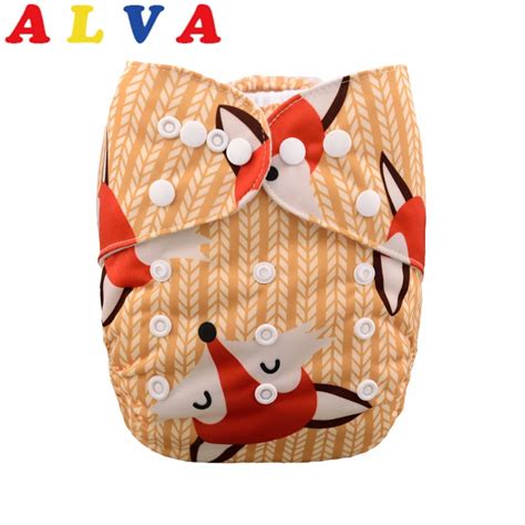 (20pcs per Lot) 2018 Alva Baby One Size Fits All Pocket Cloth Diaper with Microfiber Insert-in ...