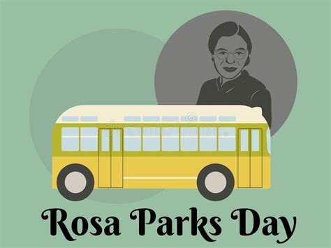 Rosa Parks Day, Idea for Poster, Banner, Flyer or Placard Design Stock ...