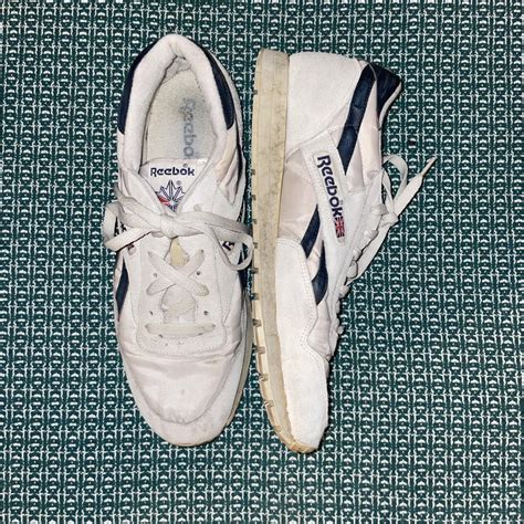 Rare White Vintage Reebok Classics really hard to... - Depop