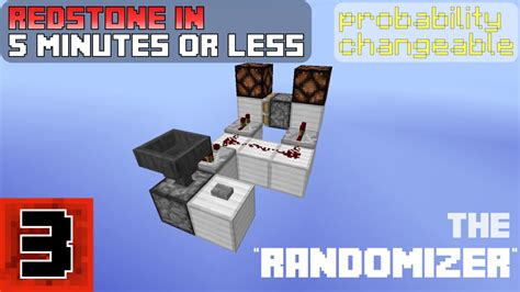 Redstone in 5 Minutes or Less | The Simple Randomizer | Minecraft 1.8 ...