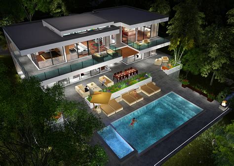 BUY Our 2 Level Modern Glass Home 3D Floor Plan | Next Generation Living Homes