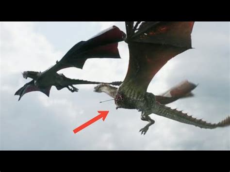 Rhaegal Death Scene - Game of Thrones S08-E04 - YouTube