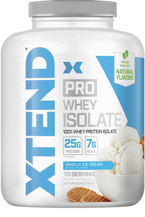 XTEND Pro Protein Powder Vanilla Ice Cream | 100% Whey Protein Isolate ...