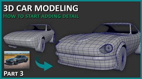 3D Car Modeling - How to Add Details - YouTube