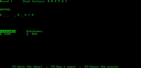 IBM PC Wheel of Fortune Screenshots for DOS - MobyGames